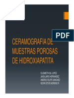 Ceramografia de Muestras Porosas de Hidroxiapatita