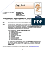 Post-Campaign News Alert: Riverside Police Department Reports Successful
