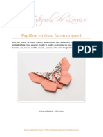 Papillon en Tissu Fac3a7on Origami Les Tutoriels de Louise PDF