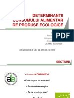 Determinantii consumului alimentar de produse ecologice.pps