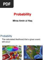 Probability: Mirza Amin Ul Haq