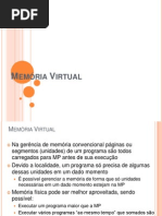 Memória Virtual Sistemas operacionais