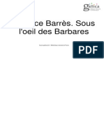 Maurice Barrès - Sous L'oeil Des Barbares