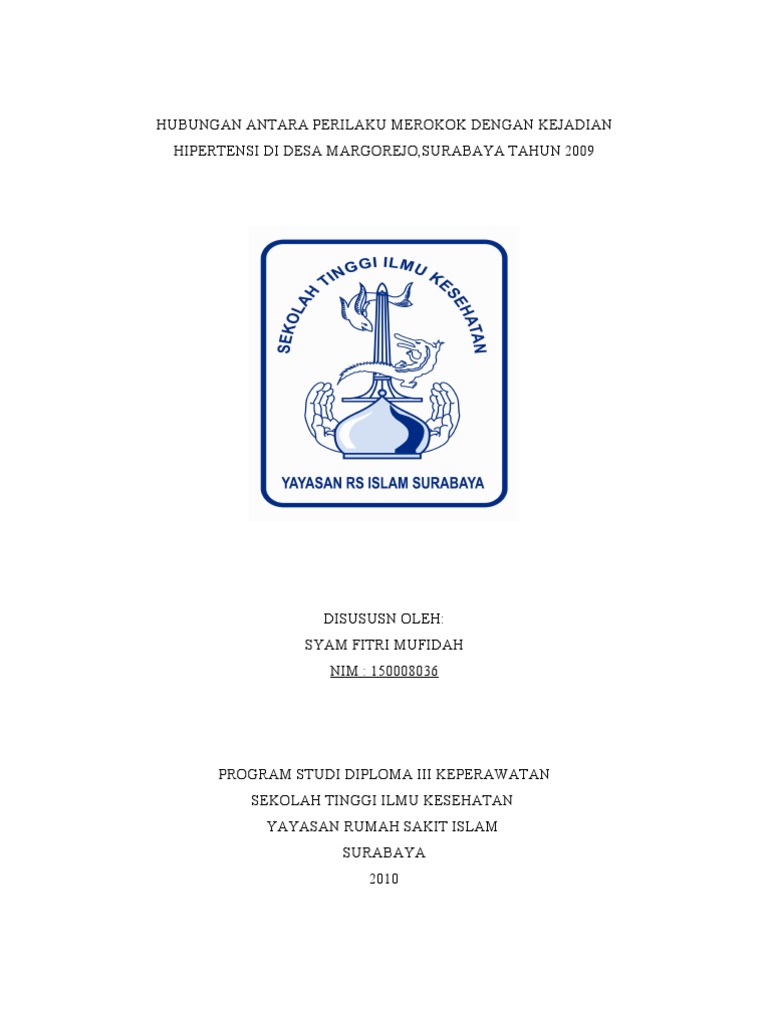 Buku Hipertensi Hubungan Antara Perilaku Merokok Dengan Kejadian Hipertensi 