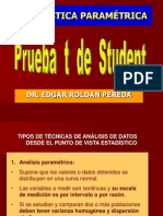 Prueba T Student Estadística Médica