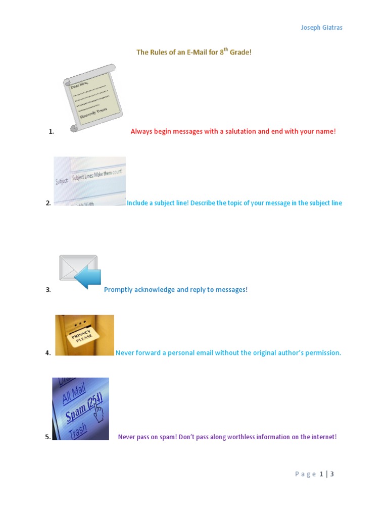 Netiquette Poster | PDF | Self-Improvement