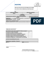 Formulario de Solicitud de Informacion Sobre Solvencia Con El Fisco Personas Individuales