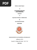 Download Industry Analysis Report of Automobile Industry Two by saikrishna_aitha SN24945418 doc pdf