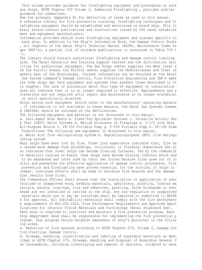 OH-SFF Naval Manual | PDF | Combustion | Fires
