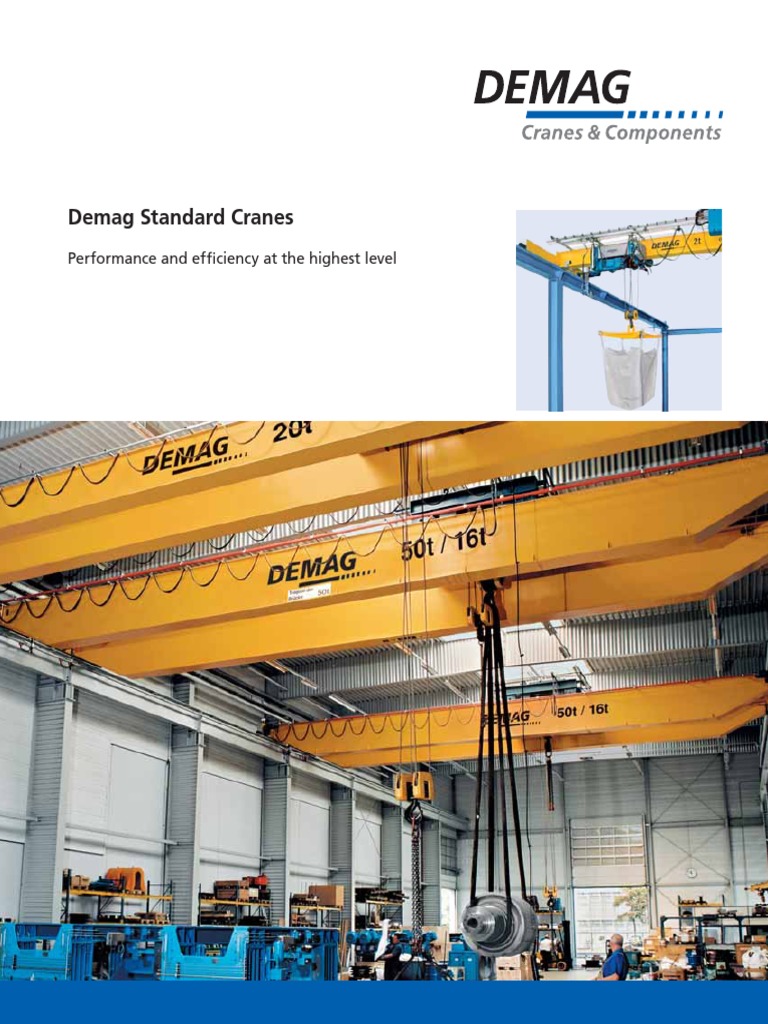 Demag Standard Cranes PDF Crane (Machine) Dynamic Random Access Memory