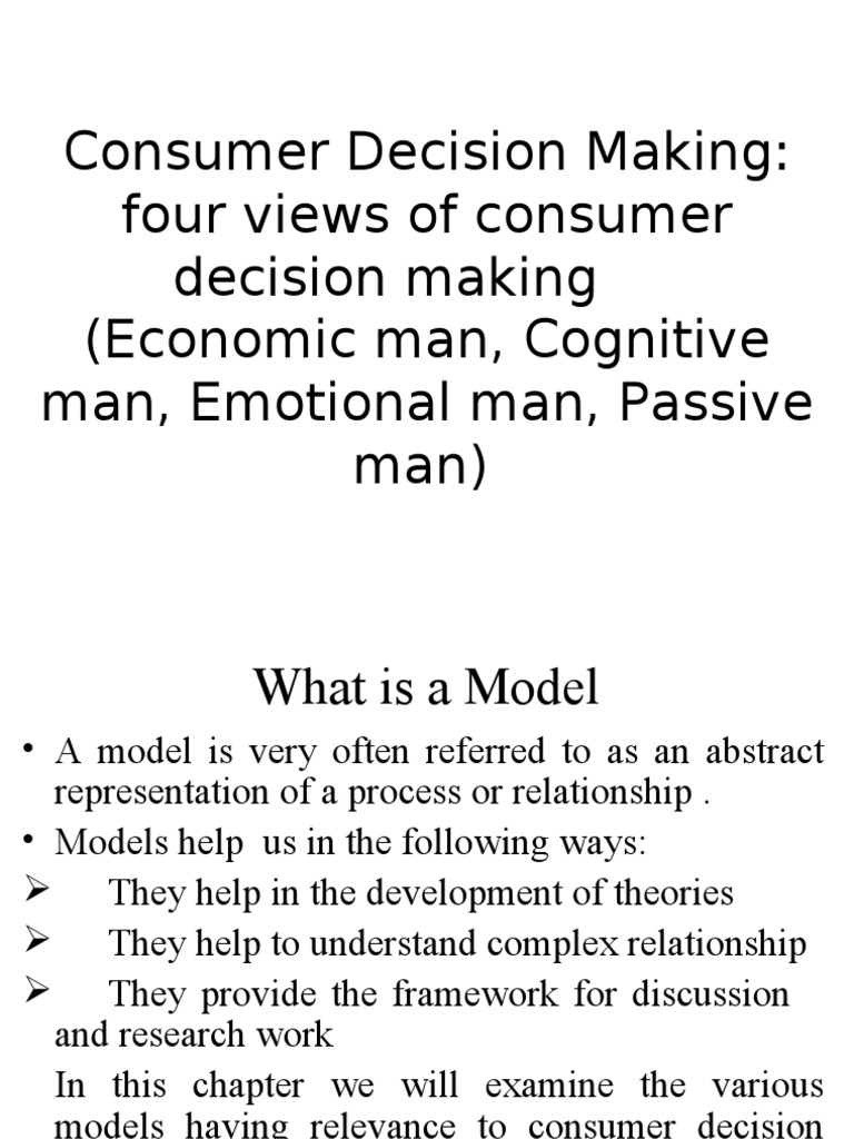 Consumer Decision-Making Models | PDF | Consumer Behaviour | Behavior