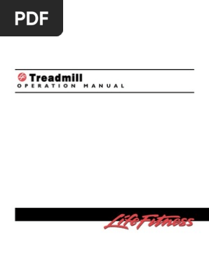 Treadmill operation manual hotsell
