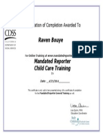 Mac Child Care Certificate