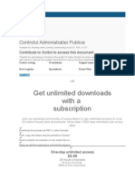 Get Unlimited Downloads With A Subscription: Controlul Administratiei Publice