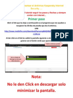 Tutorial para Resetear El Antivirus Kaspersky Internet Security