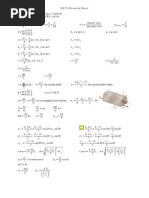 Dynamics Formula Sheet for Engineers | PDF | Equations | Mathematical ...