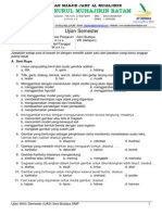 Download Soal Ujian Semester Ganjil TP 2014-2015 Mata Pelajaran Seni Budaya Kelas 8 by Harpendi Almadya SN249467038 doc pdf