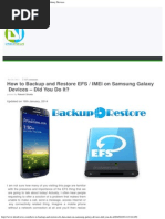 Download Backup and Restore EFS or IMEI on Samsung Galaxy Devices by Mark Tristan Vallesteros SN249467938 doc pdf