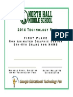 Nhms Technology Fair 2014 Certificates