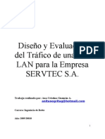 Informe del Tráfico de una Red LAN para la Empresa SERVTEC S.A.