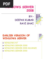 Windows Server 2008: BY:-Deepak Kumar Ravi Ghai