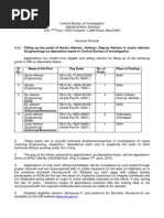 (Engineering) On Deputation Basis in Central Bureau of Investigation