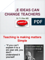 Simple Ideas Can Change Teachers