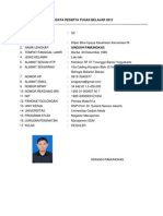 Biodata Peserta Tugas Belajar 2013