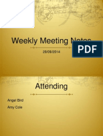 Meeting Notes 3