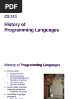 History of Programming Languages