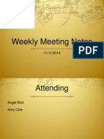 Meeting Notes 8