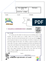 Mohamed Aly Prep. School 2008/ 2009 7th Form: Reading Comprehention