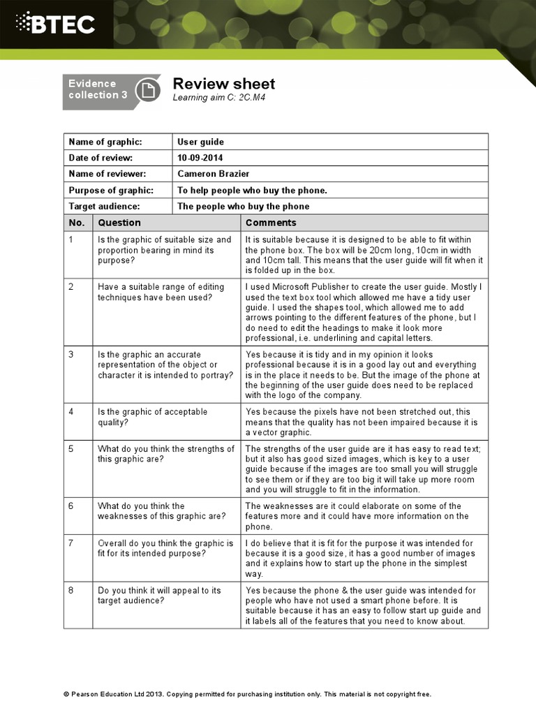 12 Btec12 First Ict U6 Ec3 Lac | PDF | Computing | Communication