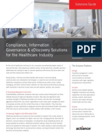 Compliance, Information Governance and eDiscovery Solutions for the Healthcare Industry