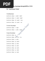 Installation of Packages Through RPM or YUM by "Anuj Kumar Teotia"