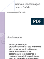 Acolhimento e Classificação de Risco em Saúde