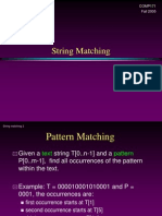 String Matching: COMP171 Fall 2005