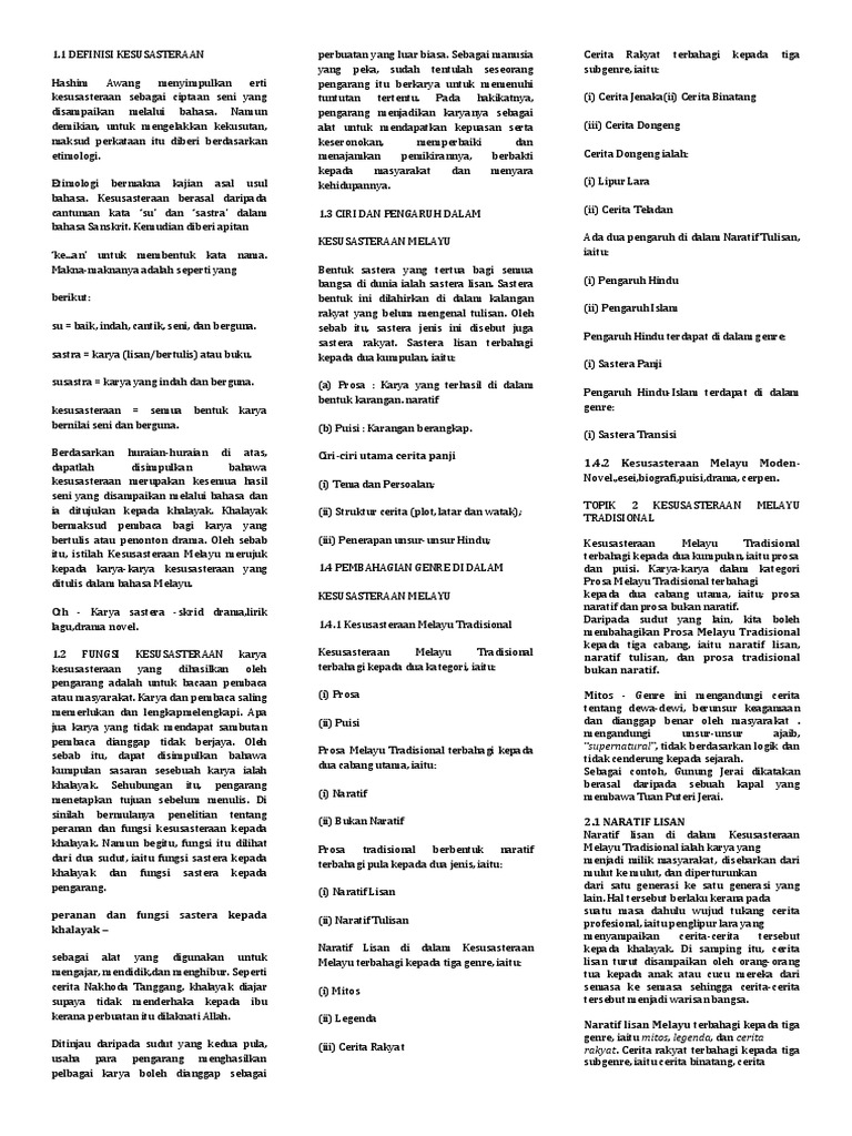 Gratis Download Gambar Nota Sastera Terkeren oleh Cikimm.com