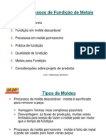 PROCESSOS DE FUNDIÇÃO DE METAIS