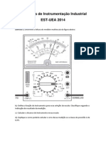 Exercícios de Instrumentação Industrial