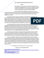 Sobre El Reciente Conflicto de La Profesionalización de Enfermería