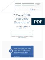 7 Great SQL Interview Questions and Answers - Toptal