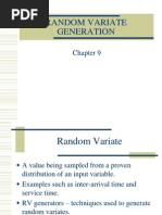 Chapter 8 Random Variate Generation