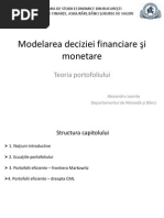 Modelare 2013-2014 - Curs Teoria Portofoliului - Introducere