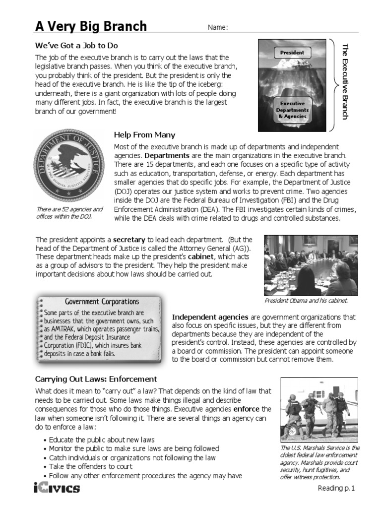 worksheet Icivics Worksheet P 1 very big branch weebly united states department of justice government agencies