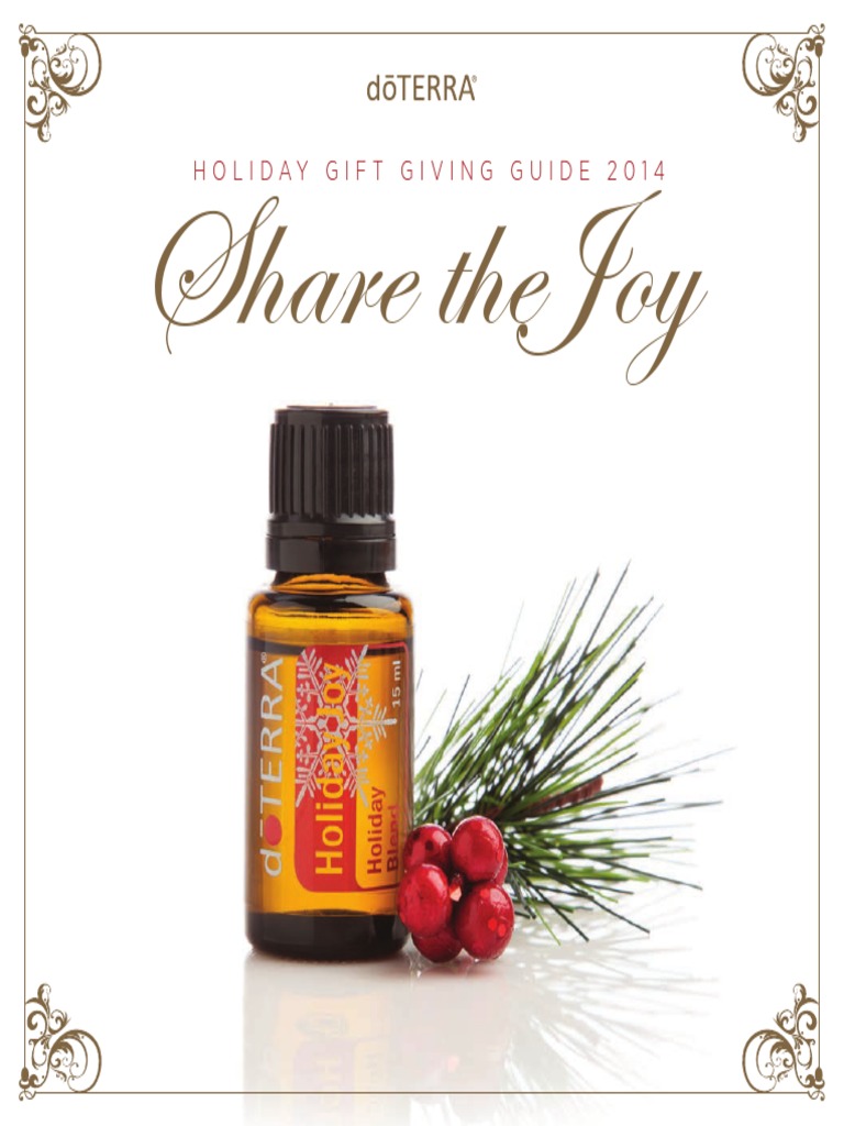 doTERRA Holiday Gift Guide 2014 PDF Essential Oil Cinnamon