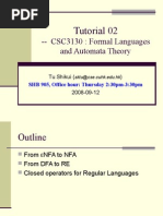 Automata and Formal Languages