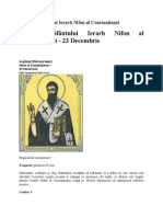 Acatistul Sfântului Ierarh Nifon Al Constanţianei