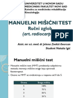 Manuelni Mišićni Test Zgloba Ručja (Art. Radiocarpalis) Wrist