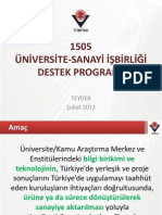 TÜBİTAK 1505 Desteği Sunumu